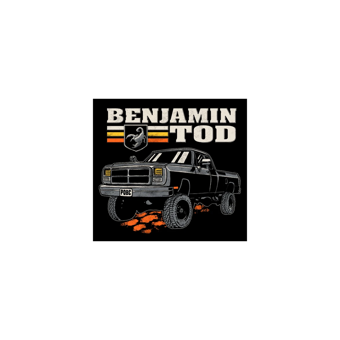 Benjamin Tod Truck Sticker